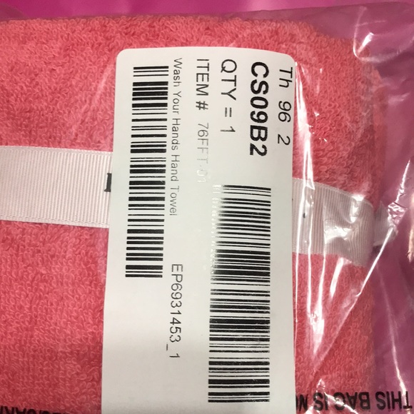 NEW Rae Dunn WASH YOUR HANDS hand towels set of 2 NEW BNIP - Picture 5 of 7